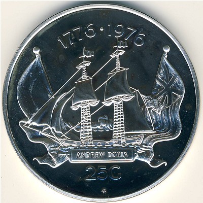 Antilles, 25 gulden, 1976
