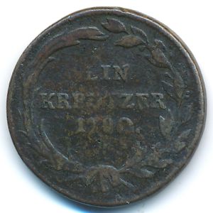 Австрия, 1 крейцер (1780 г.)