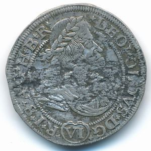 Силезия, 6 крейцеров (1676 г.)