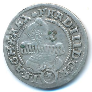 Силезия, 3 крейцера (1637 г.)