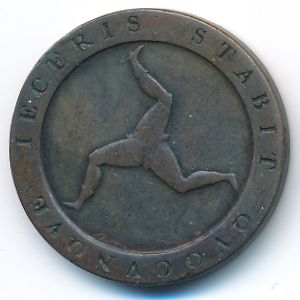 Isle of Man, 1/2 penny, 1798