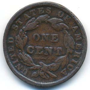 США, 1 цент (1838 г.)