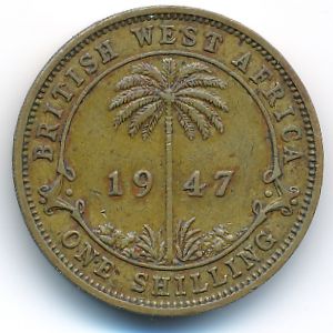 Британская Западная Африка, 1 шиллинг (1947 г.)