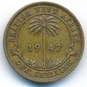 British West Africa, 1 shilling, 1947