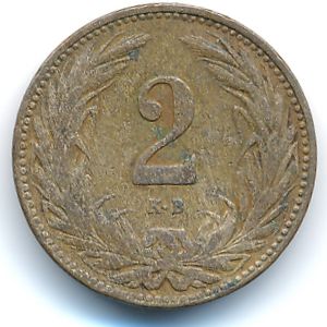 Венгрия, 2 филлера (1909 г.)