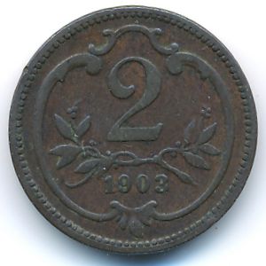 Австрия, 2 геллера (1903 г.)
