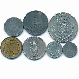 Дания, Набор монет (1963 г.)