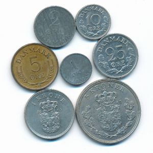 Дания, Набор монет (1965 г.)