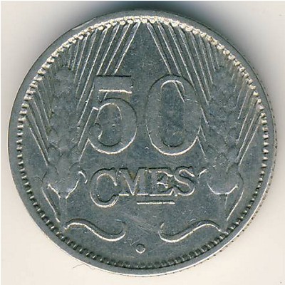 Luxemburg, 50 centimes, 1930