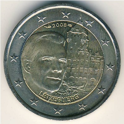 Luxemburg, 2 euro, 2008