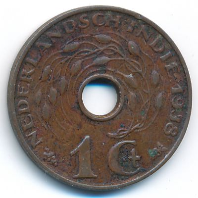 Netherlands East Indies, 1 cent, 1938