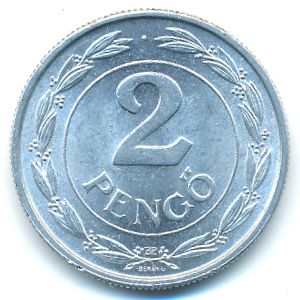 Hungary, 2 pengo, 1941–1943