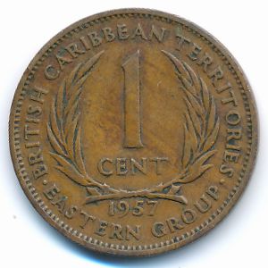 East Caribbean States, 1 cent, 1957