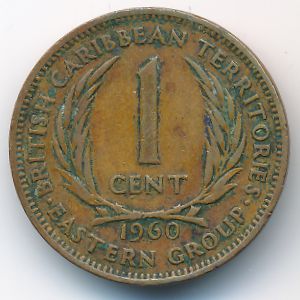 East Caribbean States, 1 cent, 1960