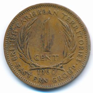 Восточные Карибы, 1 цент (1960 г.)