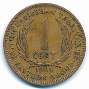 Восточные Карибы, 1 цент (1964 г.)