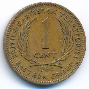 East Caribbean States, 1 cent, 1964