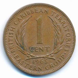 East Caribbean States, 1 cent, 1965