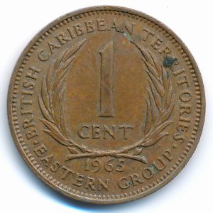 East Caribbean States, 1 cent, 1965
