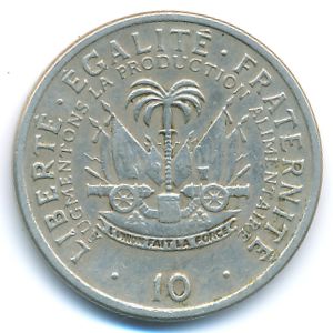 Haiti, 10 centimes, 1975