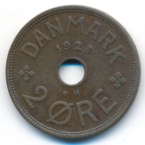 Дания, 2 эре (1928 г.)