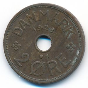 Дания, 2 эре (1928 г.)