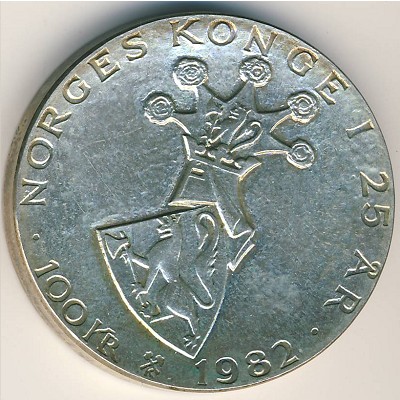 Norway, 100 kroner, 1982