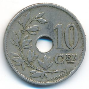 Belgium, 10 centimes, 1920