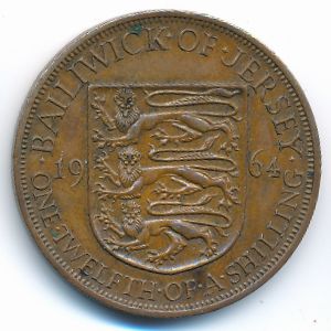 Джерси, 1/12 шиллинга (1964 г.)