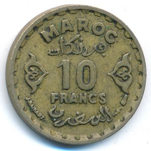 Марокко, 10 франков (1951 г.)