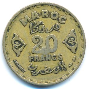 Марокко, 20 франков (1951 г.)