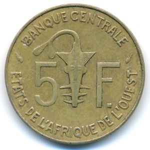 Западная Африка, 5 франков (1979 г.)