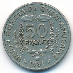 Западная Африка, 50 франков (1981 г.)