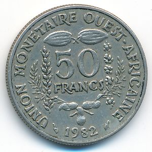 Западная Африка, 50 франков (1982 г.)
