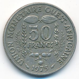 Западная Африка, 50 франков (1975 г.)