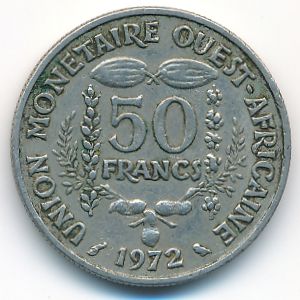 Западная Африка, 50 франков (1972 г.)