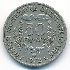 Западная Африка, 50 франков (1972 г.)
