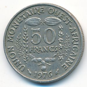 Западная Африка, 50 франков (1976 г.)