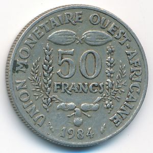 Западная Африка, 50 франков (1984 г.)