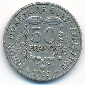 Западная Африка, 50 франков (1982 г.)