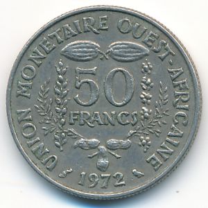 Западная Африка, 50 франков (1972 г.)