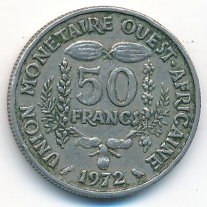 Западная Африка, 50 франков (1972 г.)