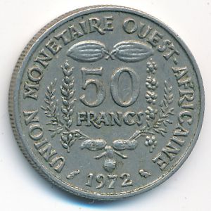 Западная Африка, 50 франков (1972 г.)