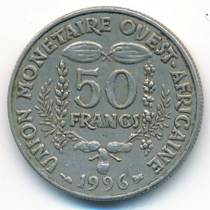 Западная Африка, 50 франков (1996 г.)