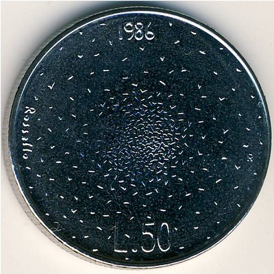 San Marino, 50 lire, 1986