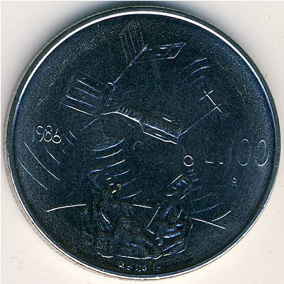 Сан-Марино, 100 лир (1986 г.)