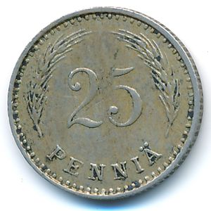 Finland, 25 pennia, 1921