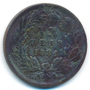 Portugal, 20 reis, 1884