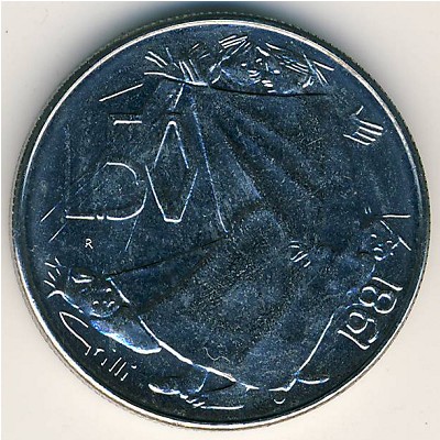 San Marino, 50 lire, 1981