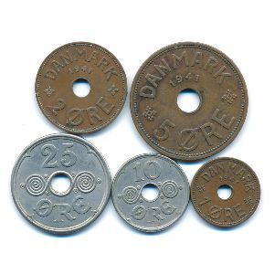 Фарерские острова, Набор монет (1941 г.)